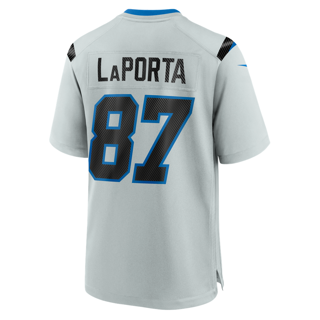 Men's Detroit Lions Sam LaPorta Silver 2026 Rivalries Collection Game Jersey