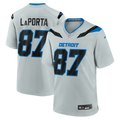 Men's Detroit Lions Sam LaPorta Silver 2026 Rivalries Collection Game Jersey