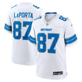 Men's Detroit Lions Sam LaPorta White Game Jersey