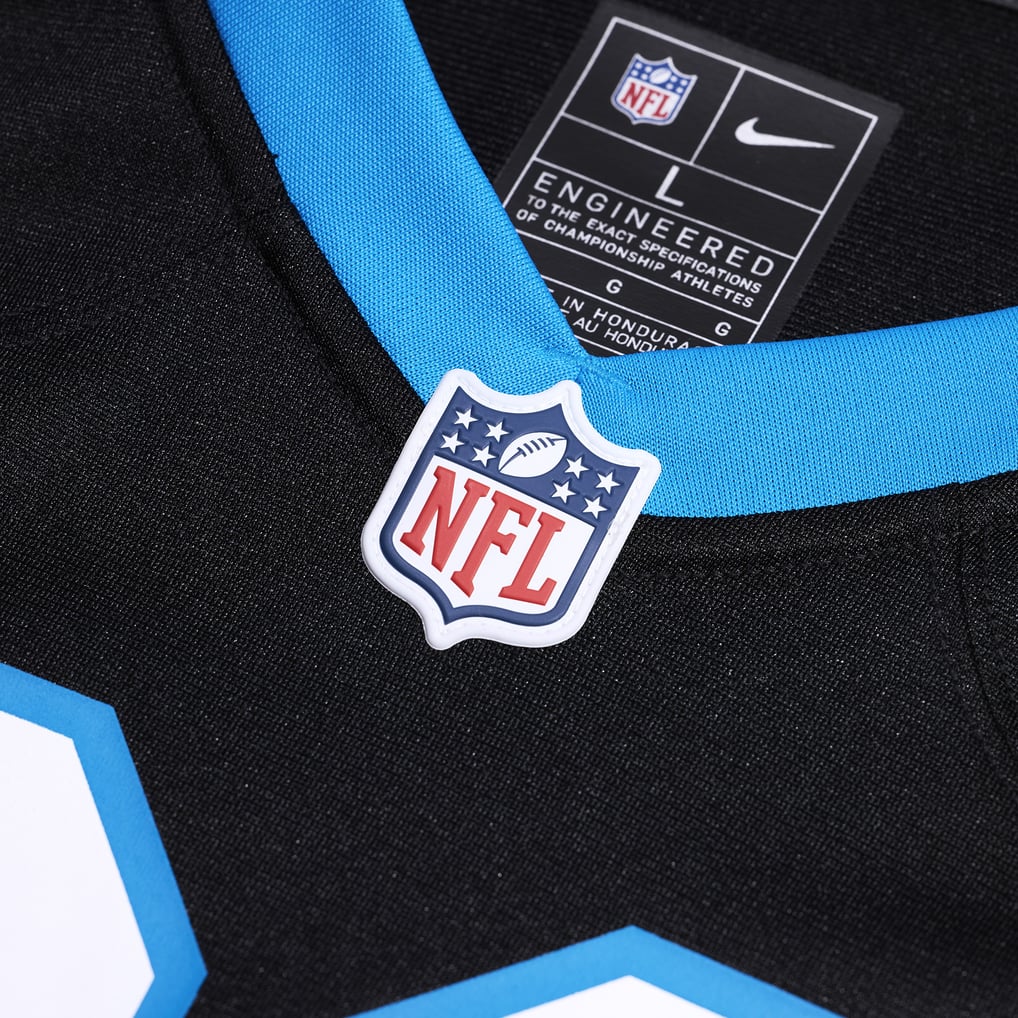 Men's Carolina Panthers Sam Martin Black Team Game Jersey