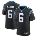 Men's Carolina Panthers Sam Martin Black Team Game Jersey