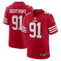 Men's San Francisco 49ers Sam Okuayinonu Scarlet Team Game Jersey