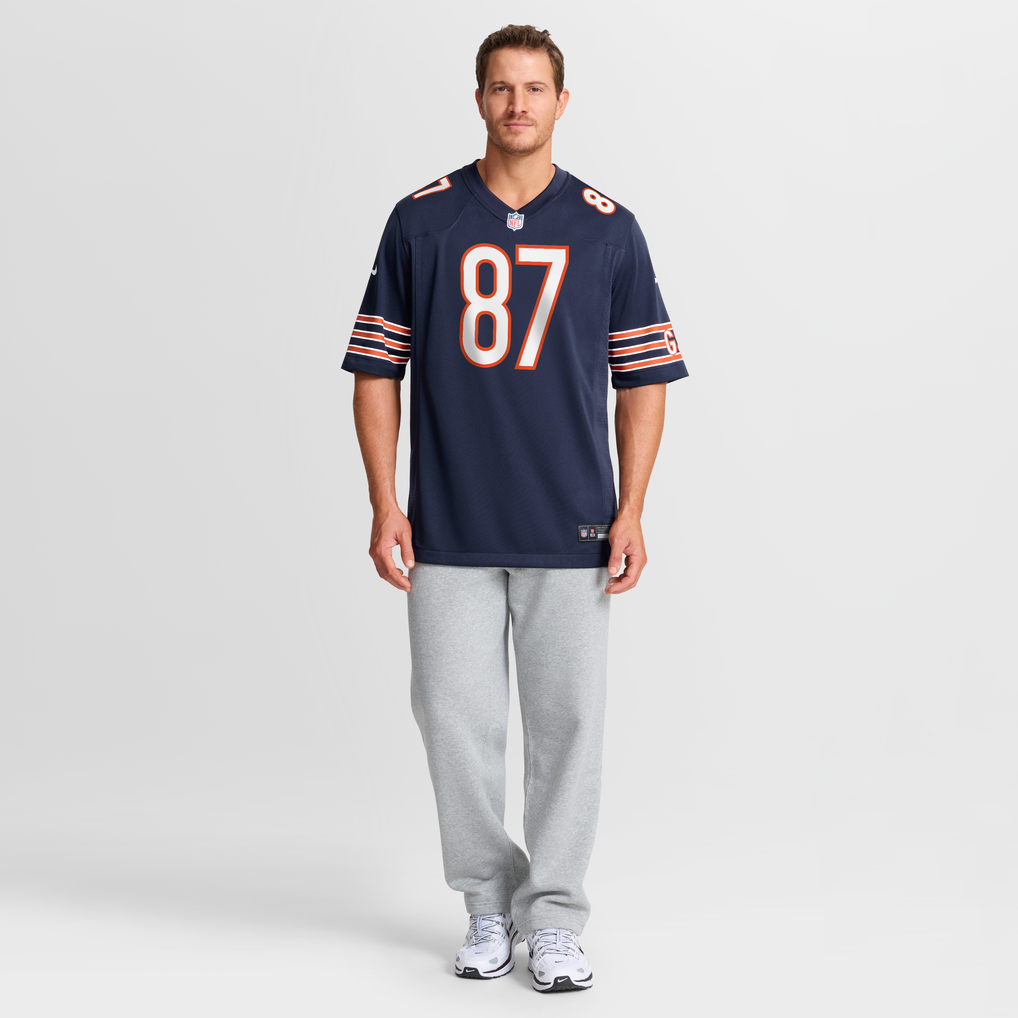 Men's Chicago Bears Sam Roush Navy Team Game Jersey
