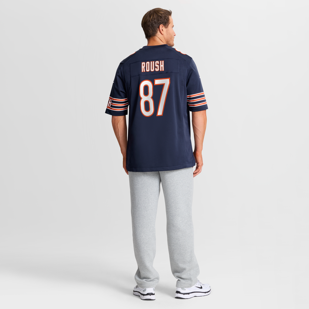 Men's Chicago Bears Sam Roush Navy Team Game Jersey