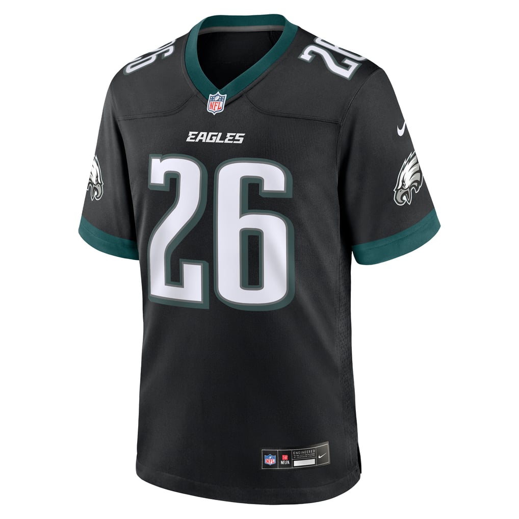 Men's Philadelphia Eagles Saquon Barkley Black Alternate Game Jersey