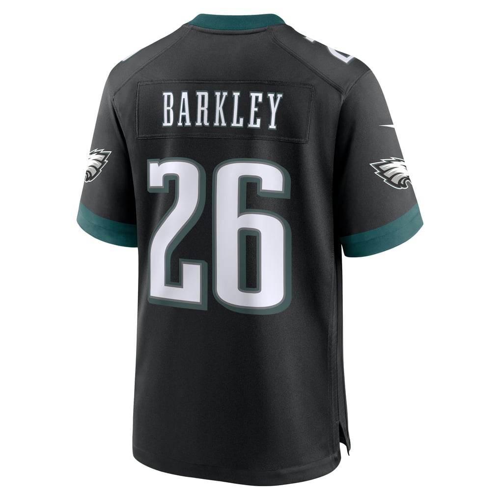 Men's Philadelphia Eagles Saquon Barkley Black Alternate Game Jersey
