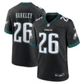 Men's Philadelphia Eagles Saquon Barkley Black Alternate Game Jersey