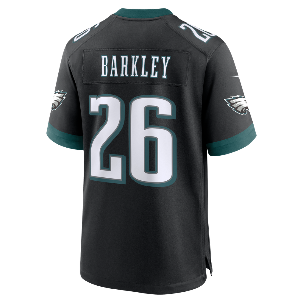 Men's Philadelphia Eagles Saquon Barkley Black Alternate Game Jersey