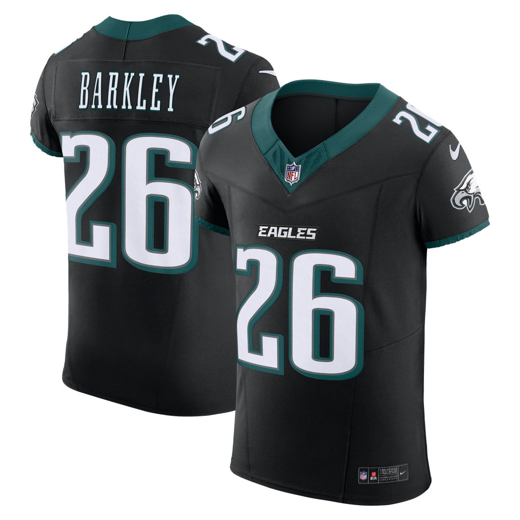 Men's Philadelphia Eagles Saquon Barkley Black Alternate Vapor F.U.S.E. Elite Jersey