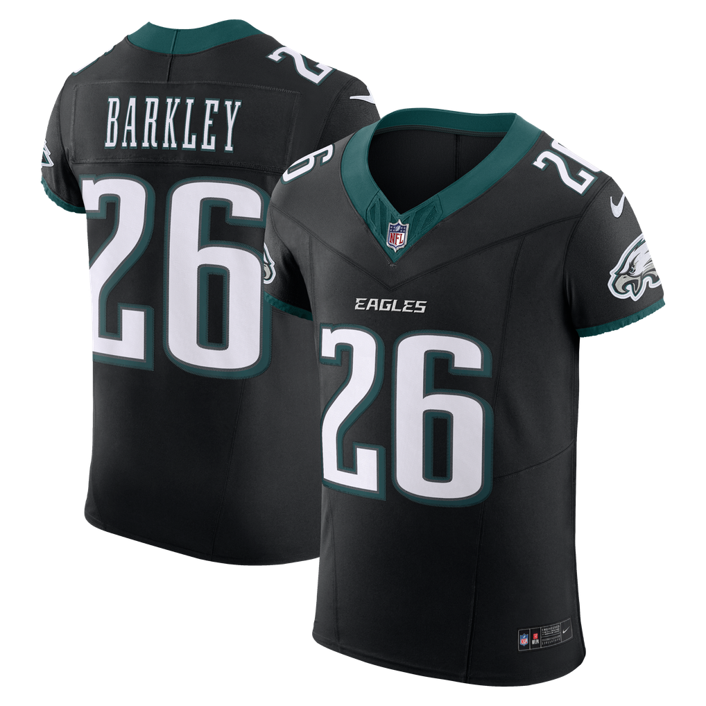Men's Philadelphia Eagles Saquon Barkley Black Alternate Vapor F.U.S.E. Elite Jersey