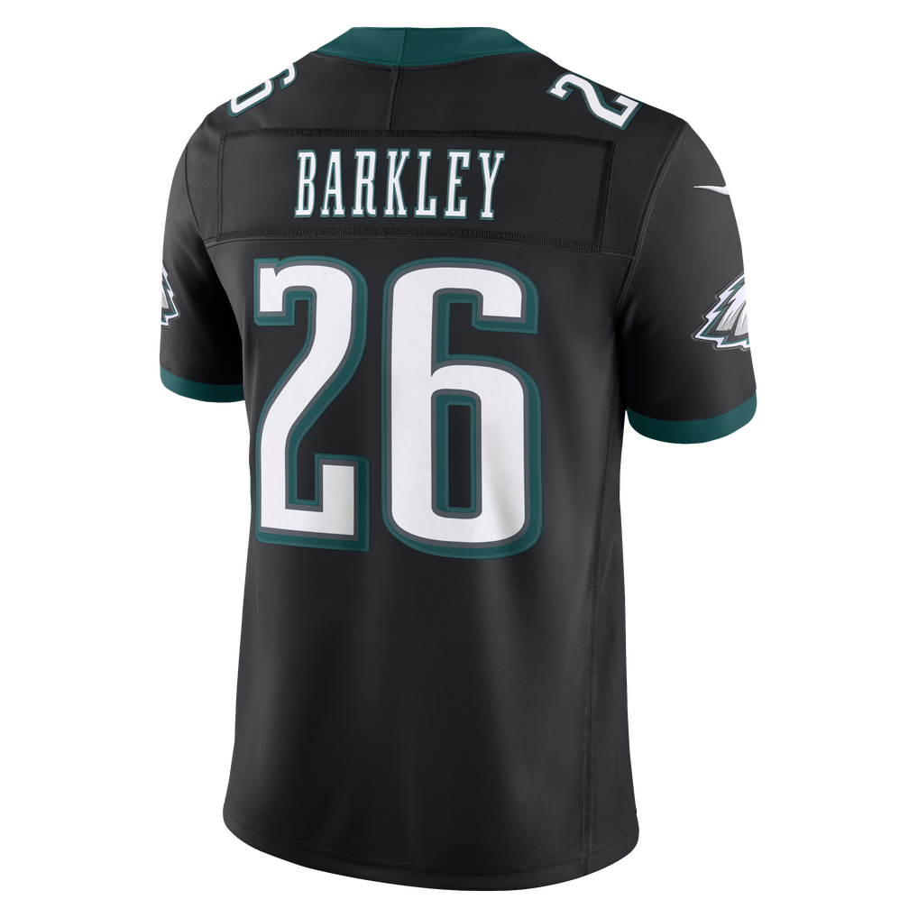 Men's Philadelphia Eagles Saquon Barkley Black Alternate Vapor F.U.S.E. Stitched Limited Jersey