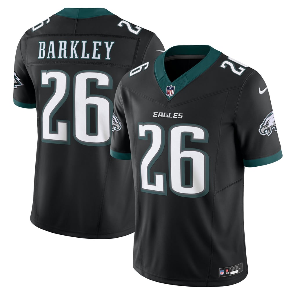 Men's Philadelphia Eagles Saquon Barkley Black Vapor F.U.S.E. Limited Jersey