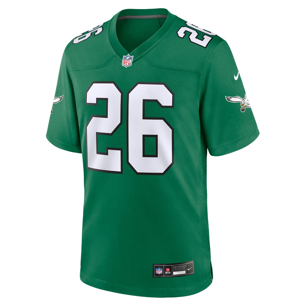 Men's Philadelphia Eagles Saquon Barkley Kelly Green Alternate Game Jersey