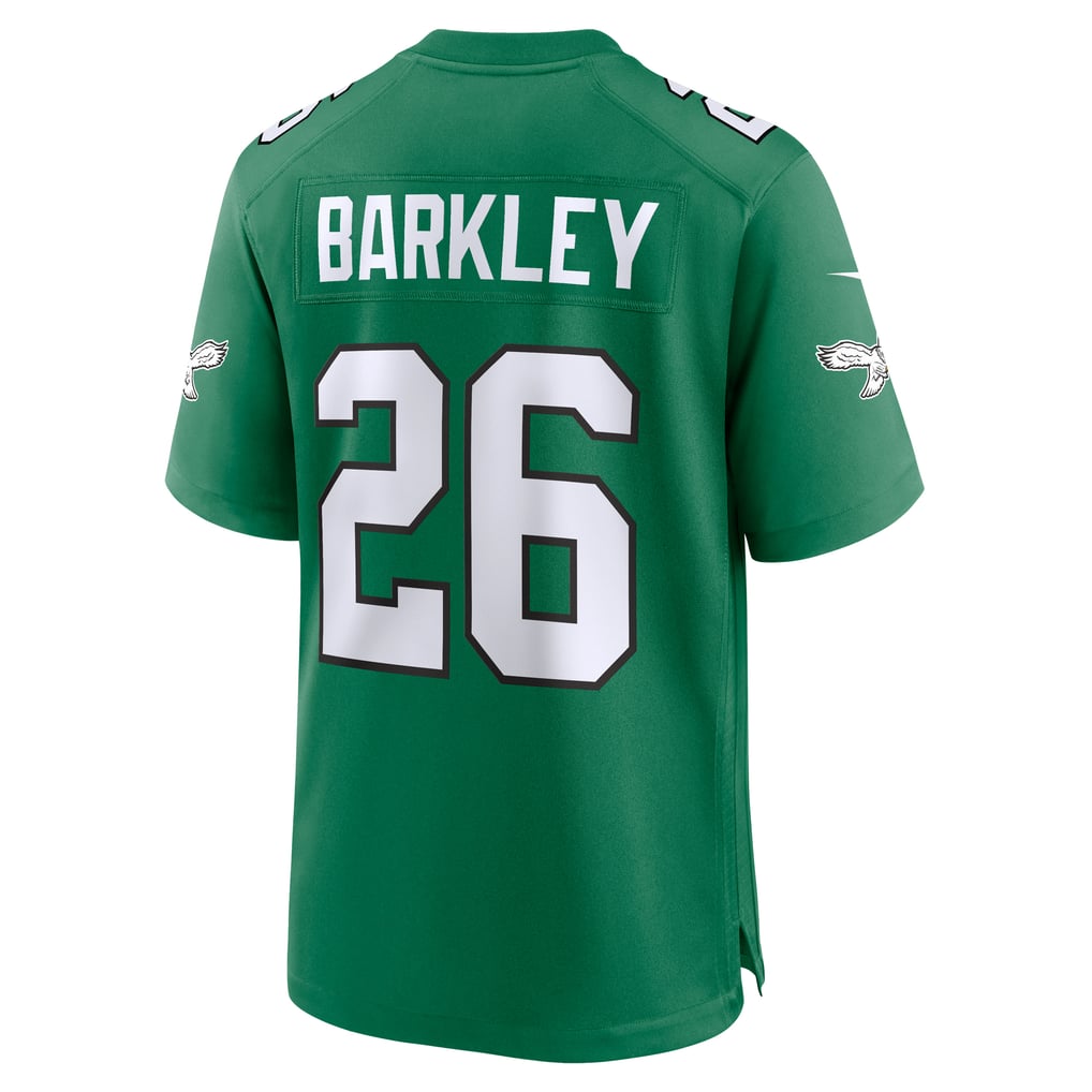 Men's Philadelphia Eagles Saquon Barkley Kelly Green Alternate Game Jersey