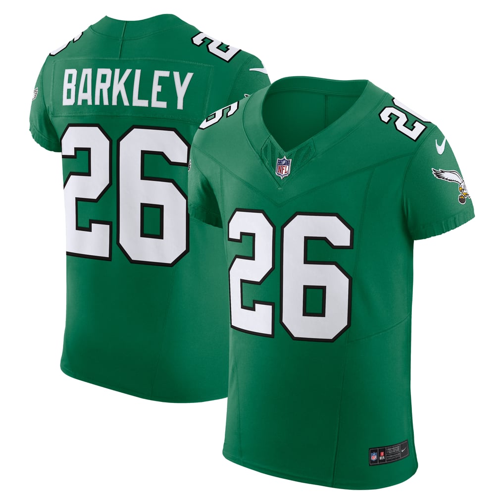 Men's Philadelphia Eagles Saquon Barkley Kelly Green Alternate Vapor F.U.S.E. Elite Jersey