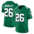 Men's Philadelphia Eagles Saquon Barkley Kelly Green Alternate Vapor F.U.S.E. Stitched Limited Jersey
