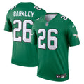 Men's Philadelphia Eagles Saquon Barkley Kelly Green Legend Player Performance Top