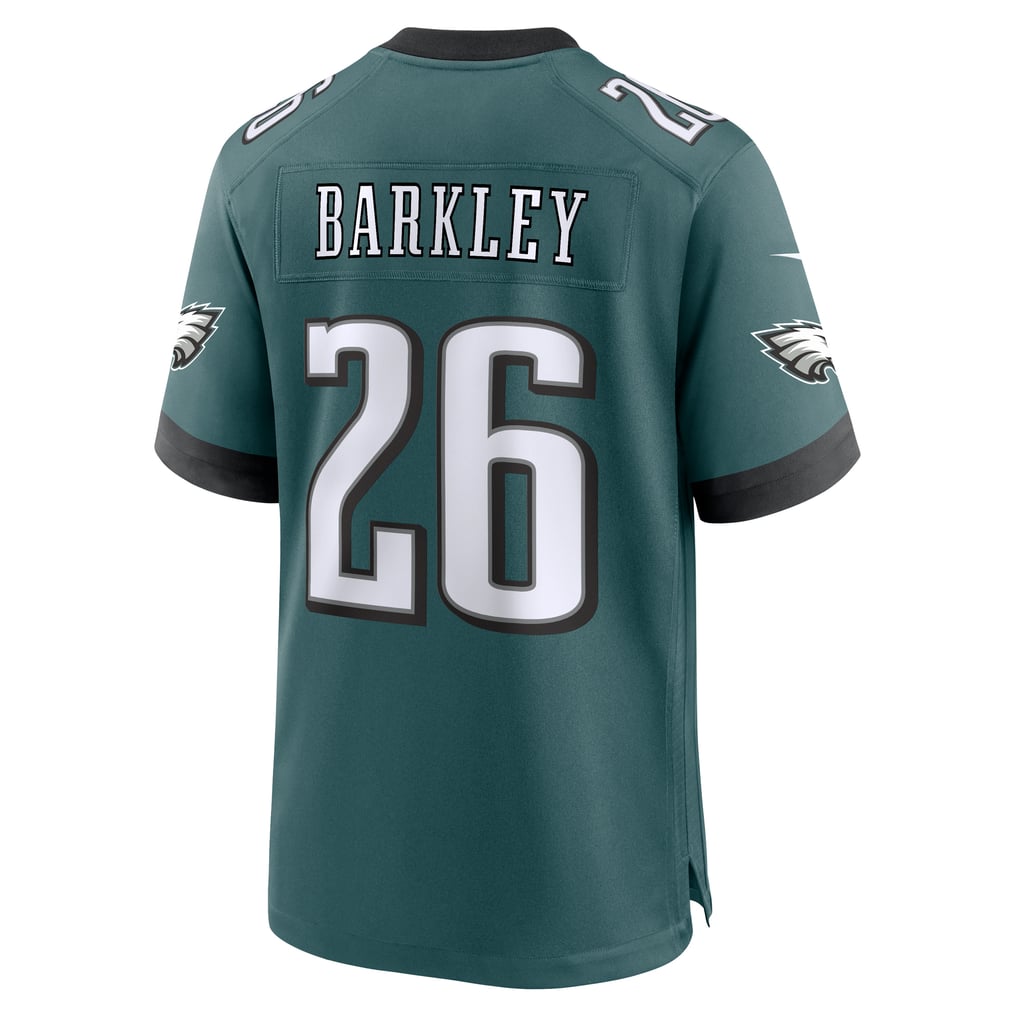 Men's Philadelphia Eagles Saquon Barkley Midnight Green Game Player Jersey