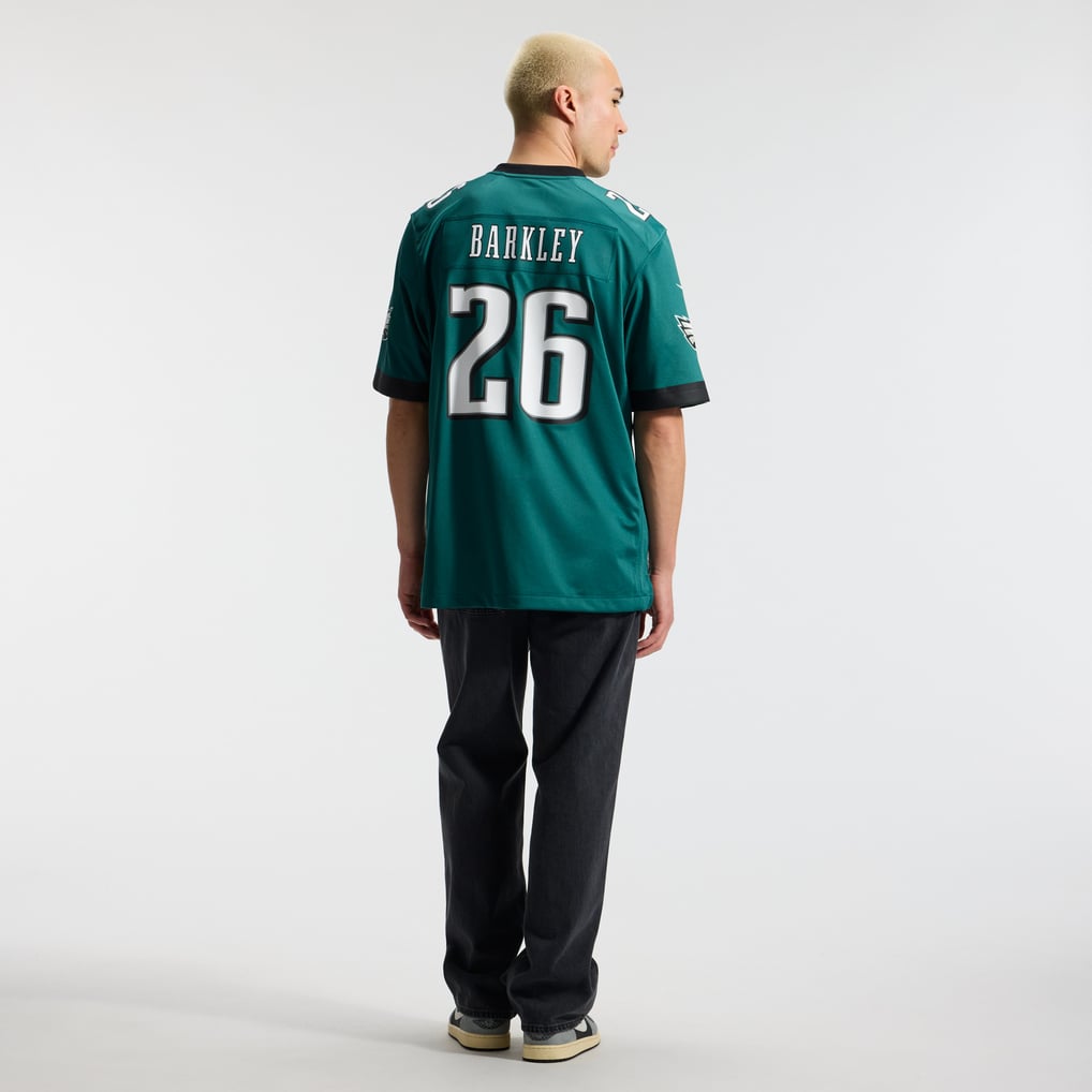 Men's Philadelphia Eagles Saquon Barkley Midnight Green Team Game Jersey