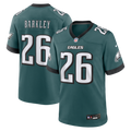 Men's Philadelphia Eagles Saquon Barkley Midnight Green Team Game Jersey