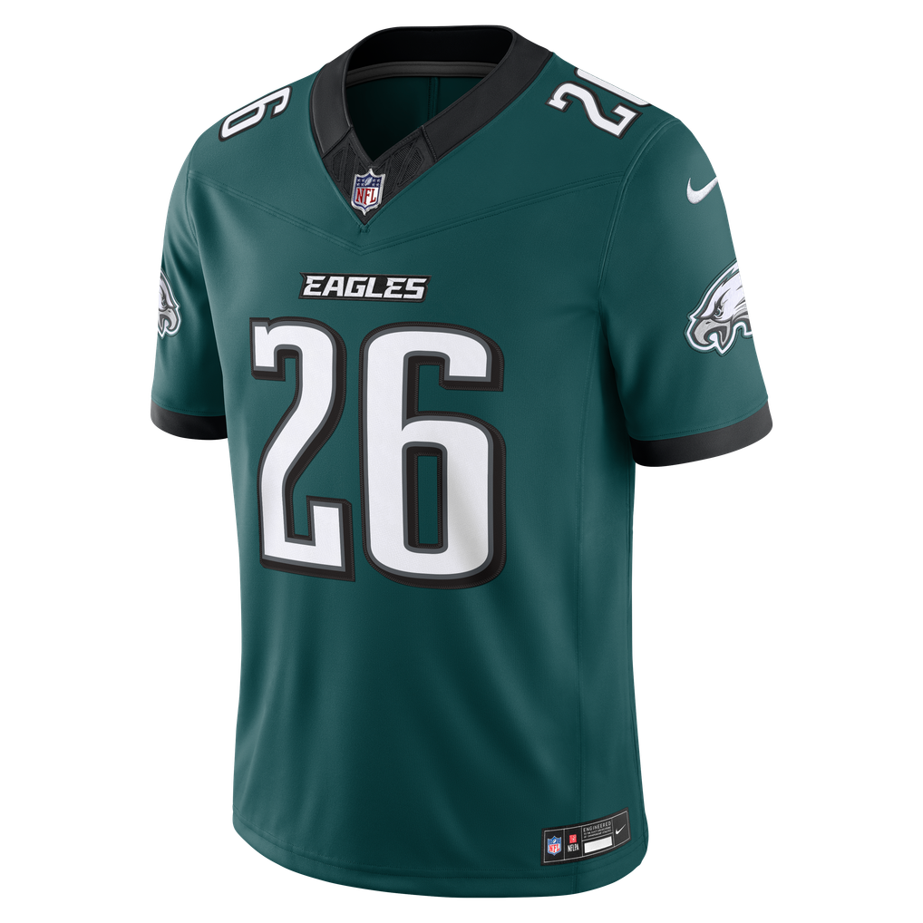 Men's Philadelphia Eagles Saquon Barkley Midnight Green Team Vapor F.U.S.E. Stitched Limited Jersey