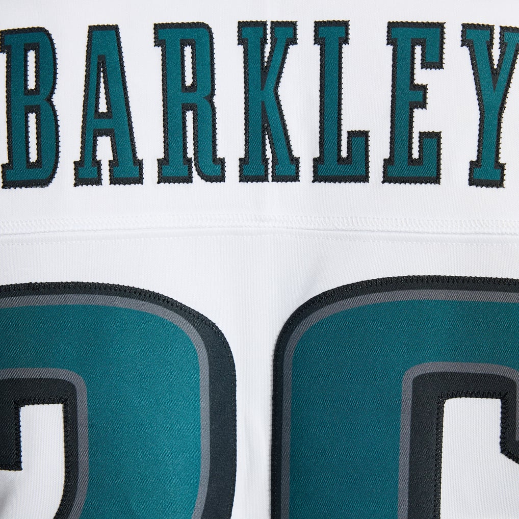 Men's Philadelphia Eagles Saquon Barkley White Vapor F.U.S.E. Stitched Limited Jersey