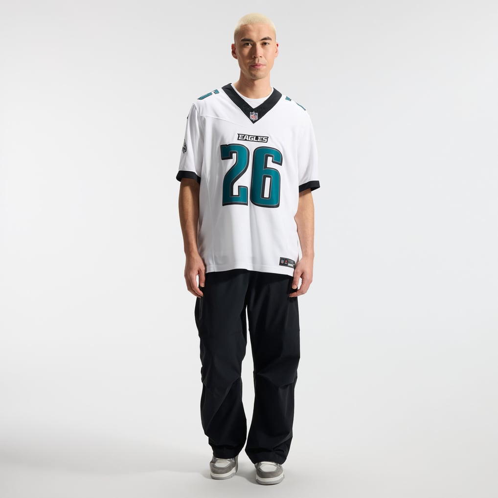 Men's Philadelphia Eagles Saquon Barkley White Vapor F.U.S.E. Stitched Limited Jersey