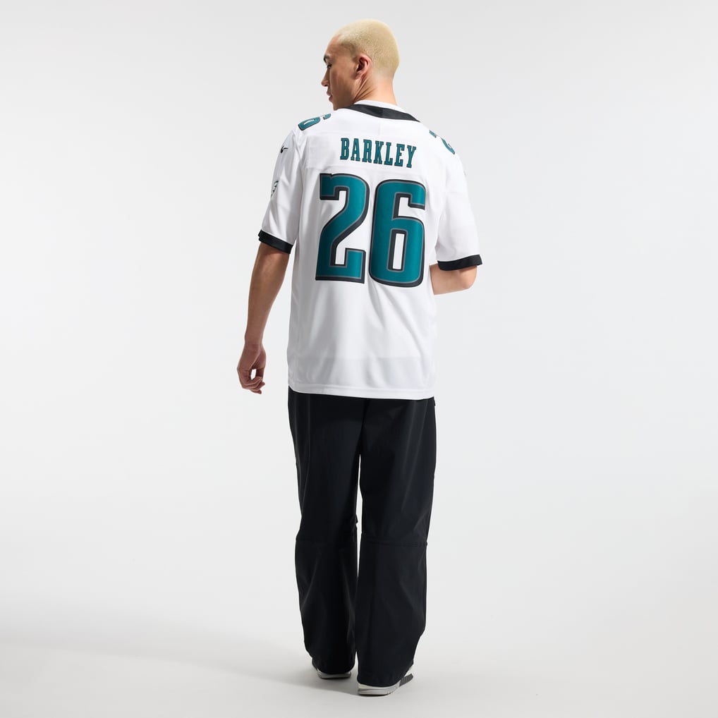 Men's Philadelphia Eagles Saquon Barkley White Vapor F.U.S.E. Stitched Limited Jersey