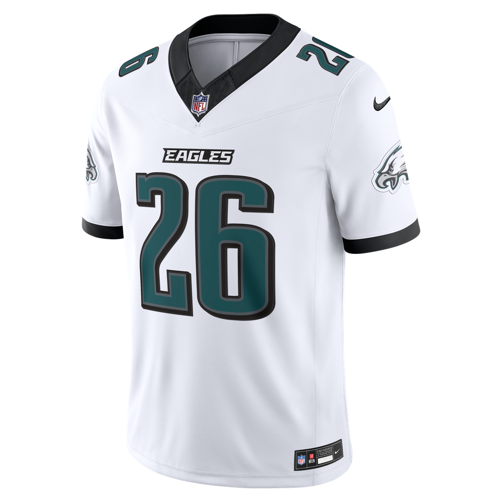 Men's Philadelphia Eagles Saquon Barkley White Vapor F.U.S.E. Stitched Limited Jersey