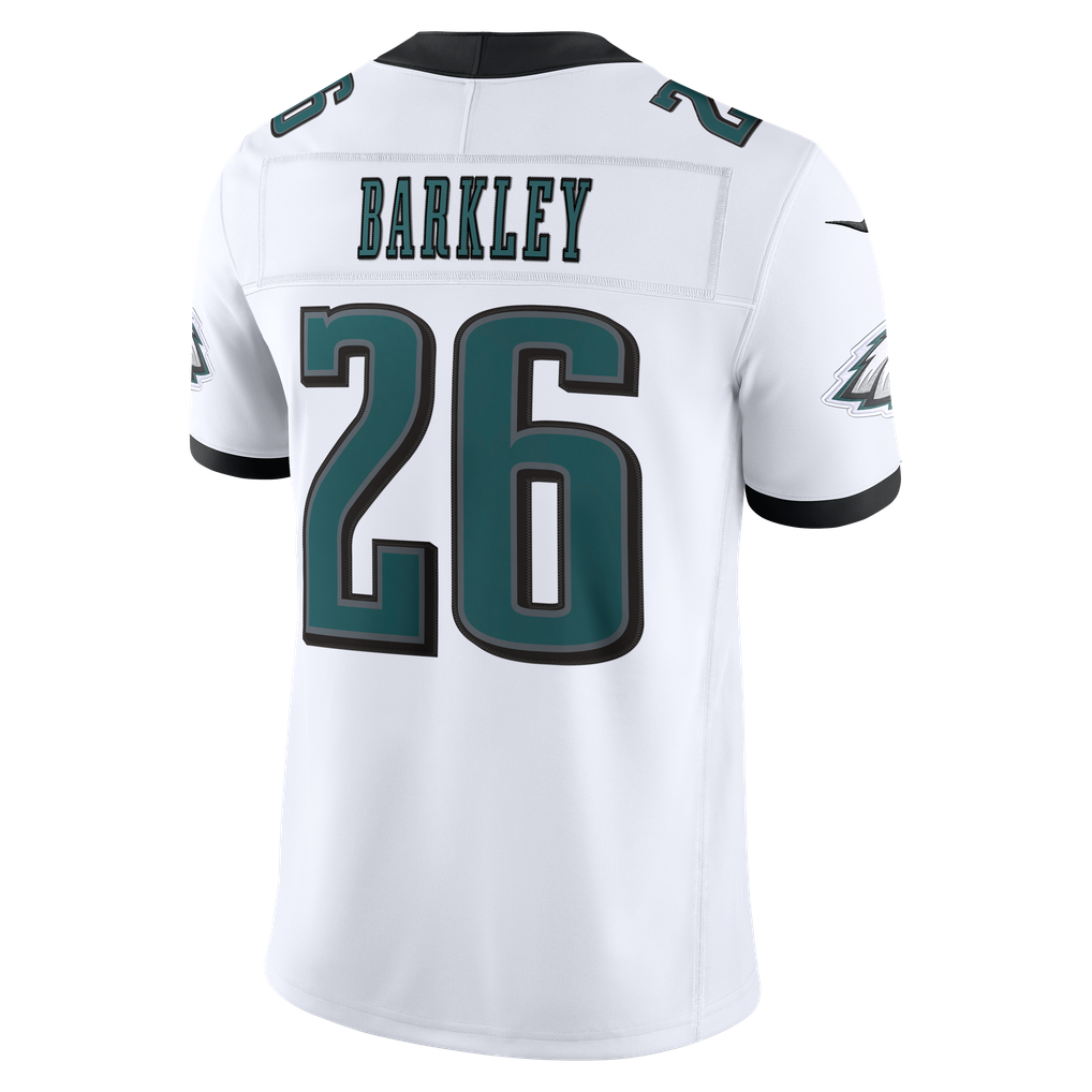 Men's Philadelphia Eagles Saquon Barkley White Vapor F.U.S.E. Stitched Limited Jersey