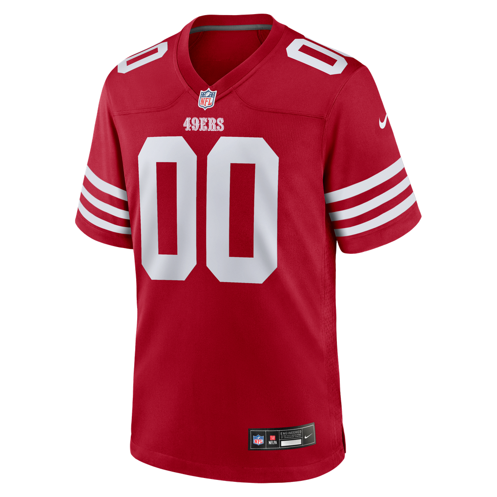 Men's San Francisco 49ers Scarlet Custom Jersey