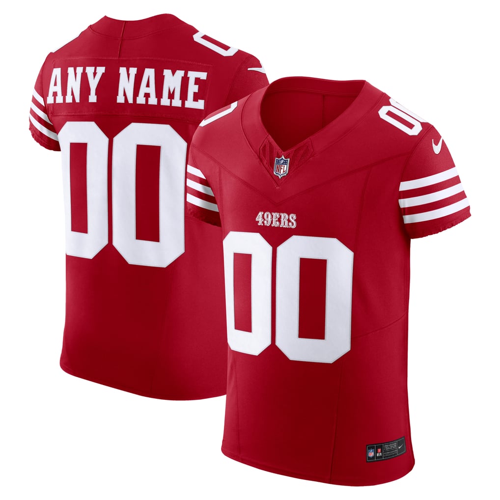 Men's San Francisco 49ers Scarlet Vapor F.U.S.E. Elite Custom Jersey