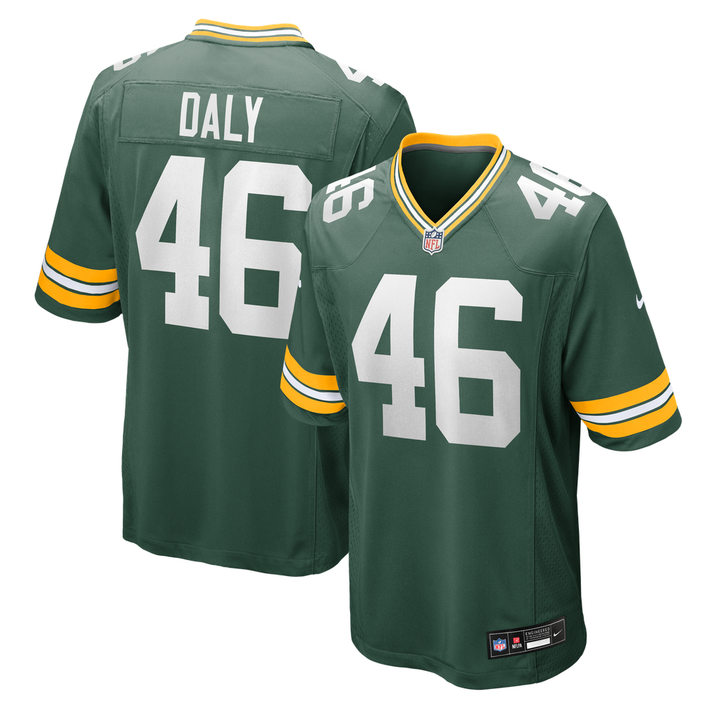 Men's Green Bay Packers Scott Daly Green Team Game Jersey