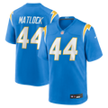Men's Los Angeles Chargers Scott Matlock Powder Blue Team Game Jersey