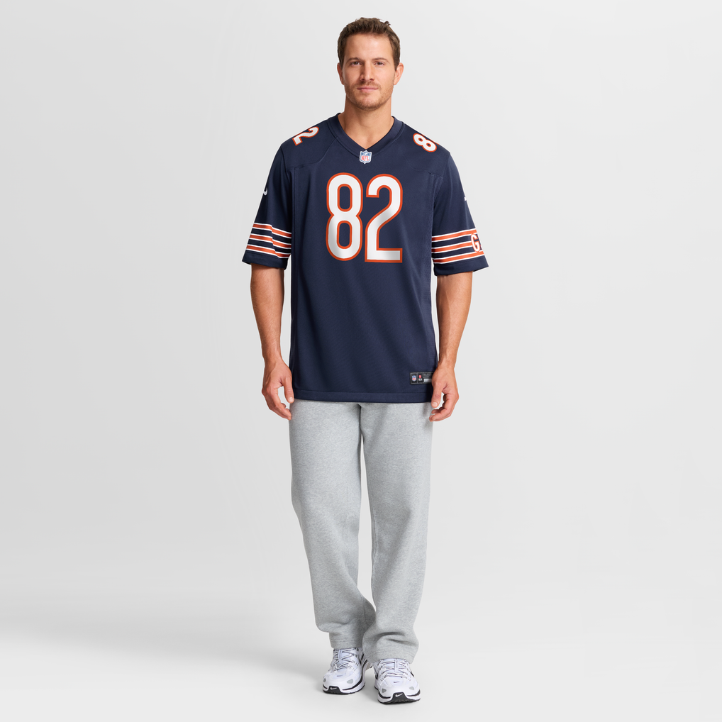 Men's Chicago Bears Scott Miller Navy Team Game Jersey