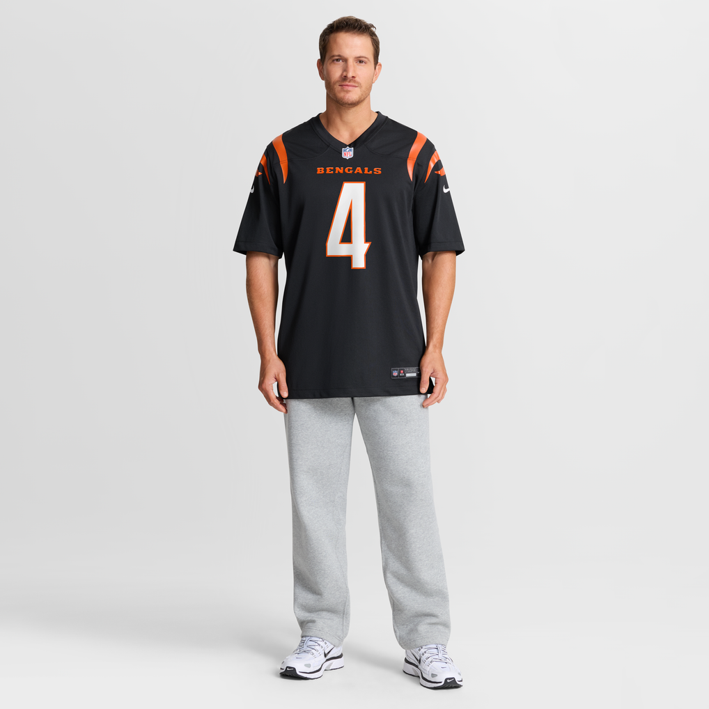 Men's Cincinnati Bengals Sean Clifford Black Team Game Jersey