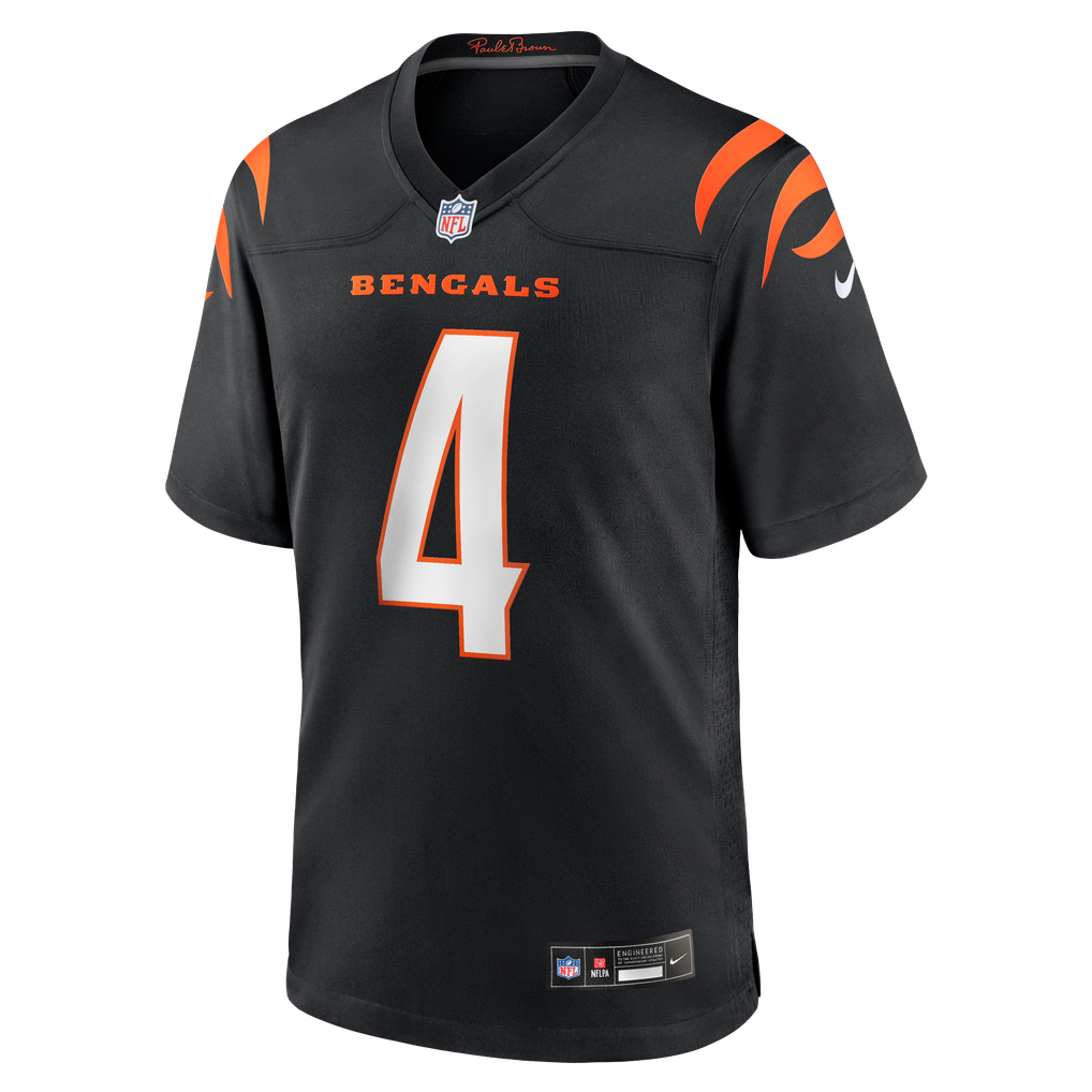 Men's Cincinnati Bengals Sean Clifford Black Team Game Jersey