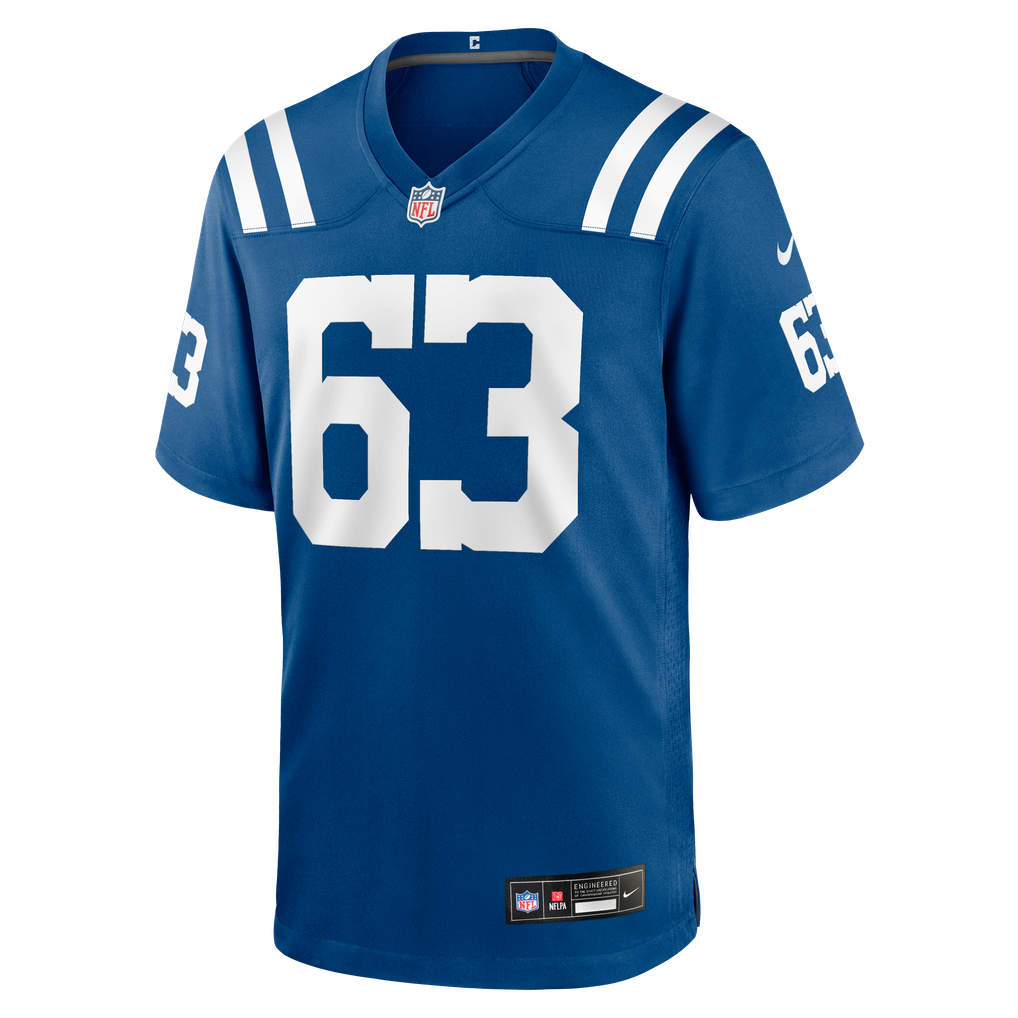 Men's Indianapolis Colts Sedrick Van Pran-Granger Royal Team Game Jersey