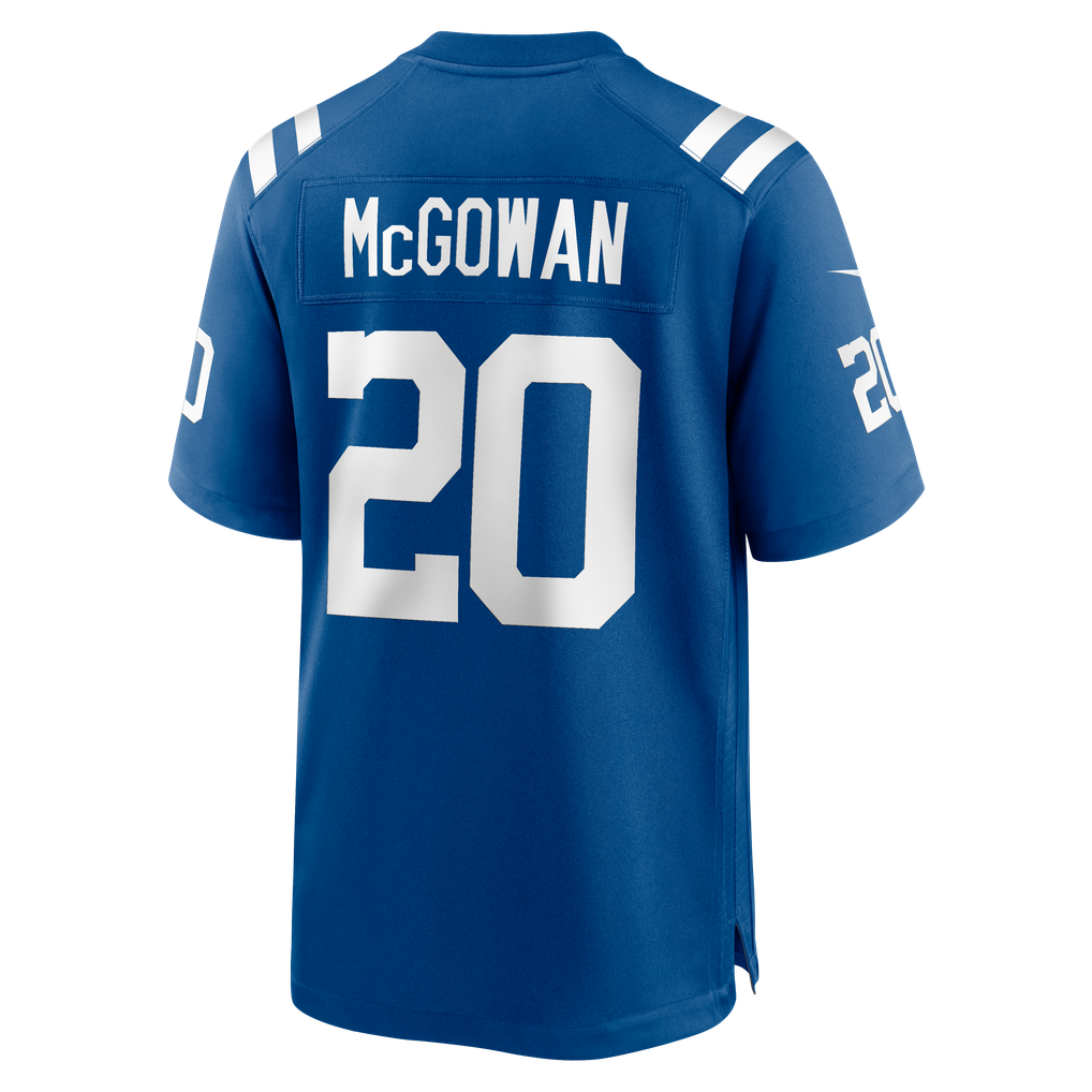 Men's Indianapolis Colts Seth McGowan Royal Team Game Jersey
