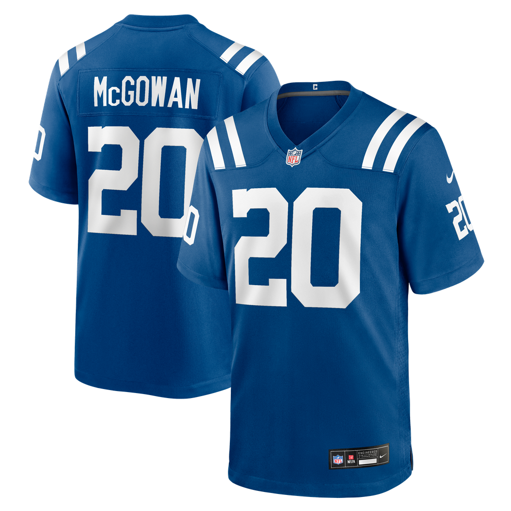 Men's Indianapolis Colts Seth McGowan Royal Team Game Jersey