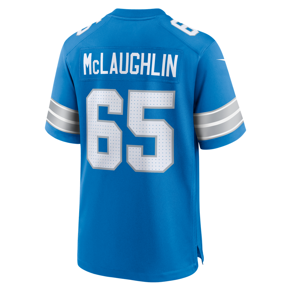 Men's Detroit Lions Seth McLaughlin Blue Team Game Jersey