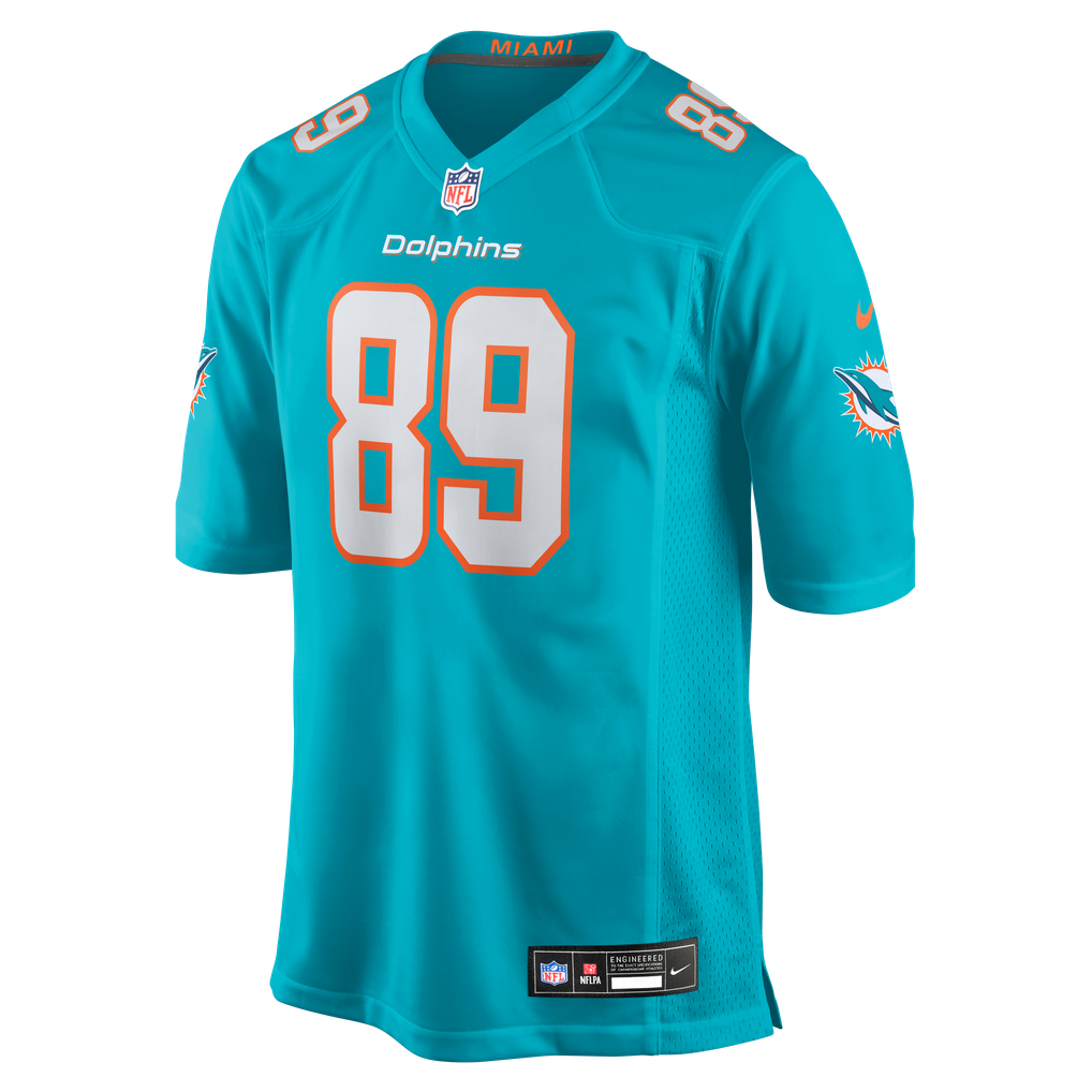 Men's Miami Dolphins Seydou Traore Aqua Team Game Jersey