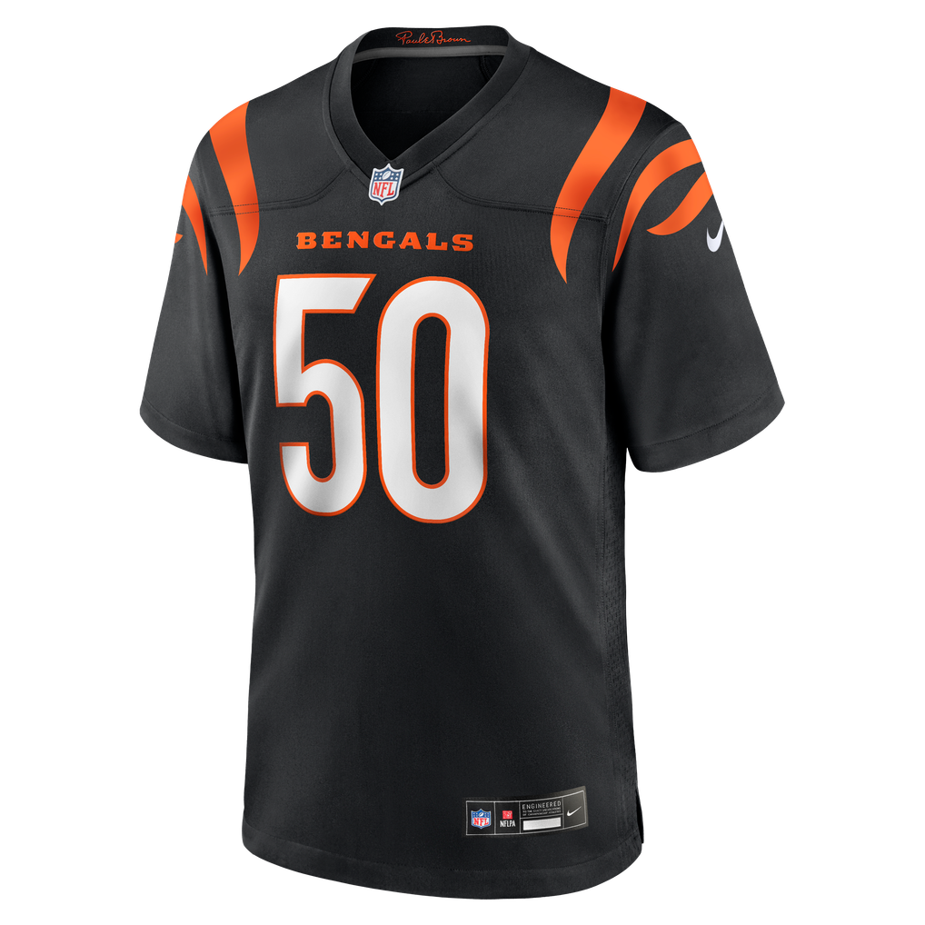 Men's Cincinnati Bengals Shaka Heyward Black Team Game Jersey