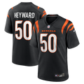 Men's Cincinnati Bengals Shaka Heyward Black Team Game Jersey