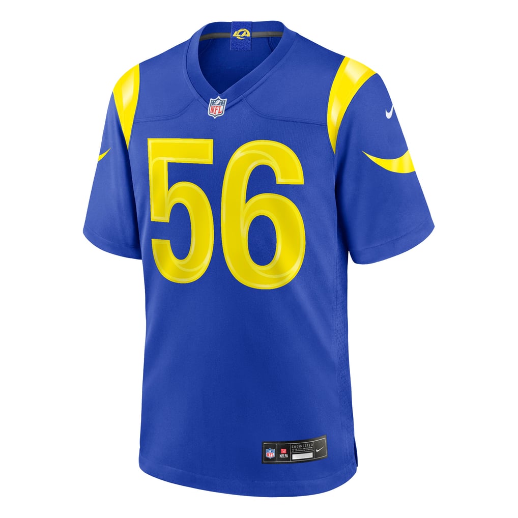 Men's Los Angeles Rams Shaun Dolac Royal Team Game Jersey