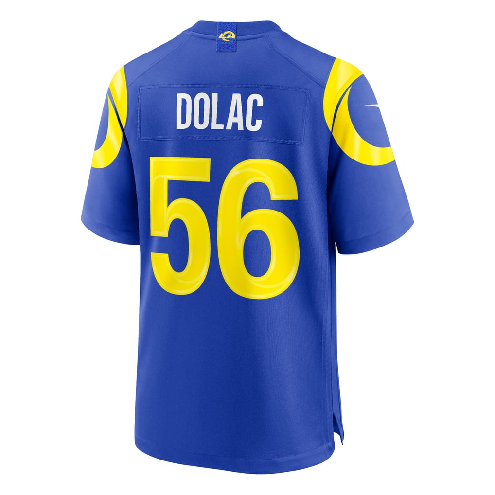 Men's Los Angeles Rams Shaun Dolac Royal Team Game Jersey