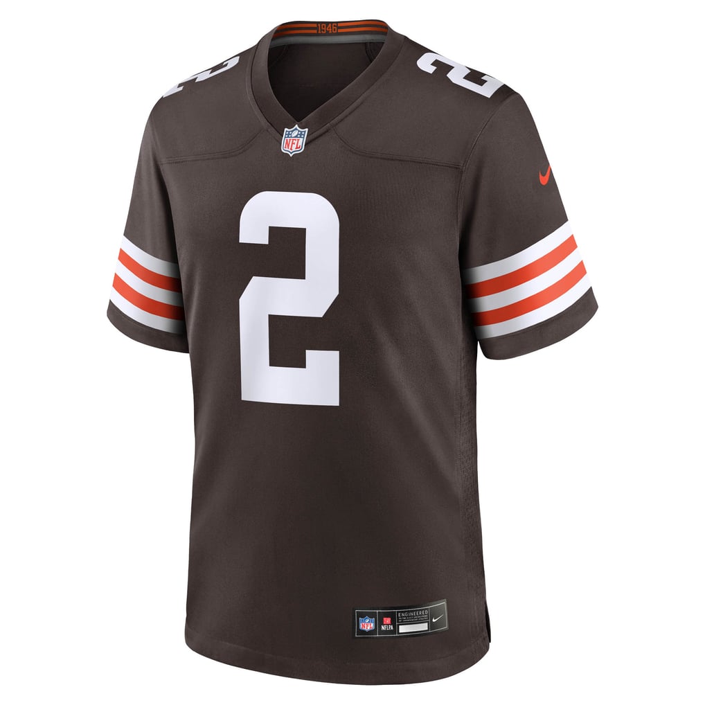 Men's Cleveland Browns Shedeur Sanders Brown Game Jersey
