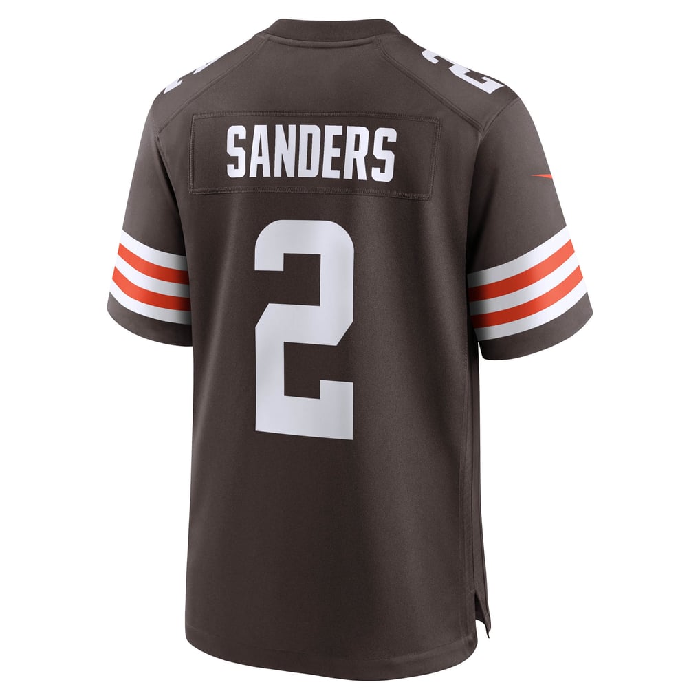 Men's Cleveland Browns Shedeur Sanders Brown Game Jersey