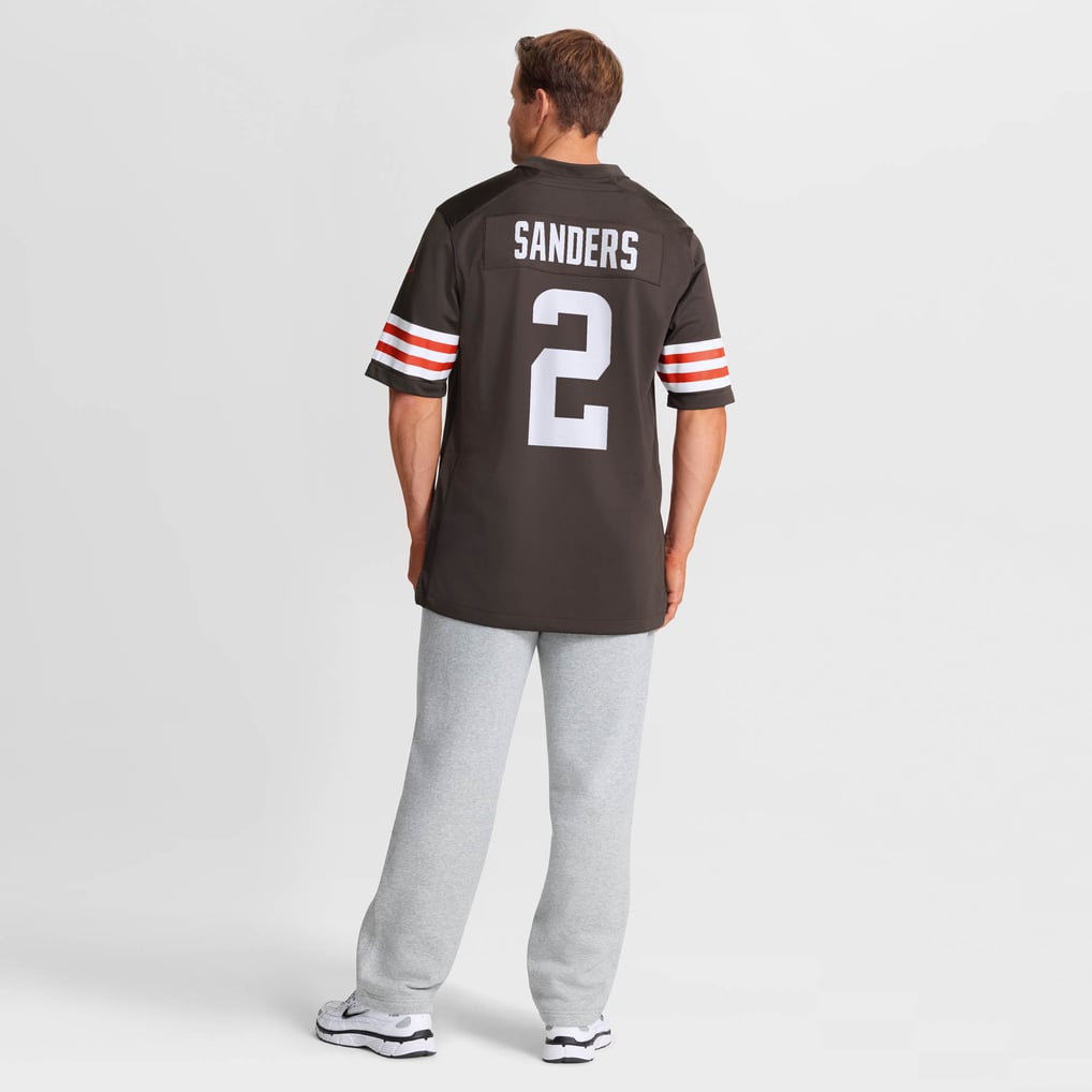 Men's Cleveland Browns Shedeur Sanders Brown Game Jersey