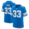 Men's Detroit Lions Sione Vaki Blue Team Game Jersey